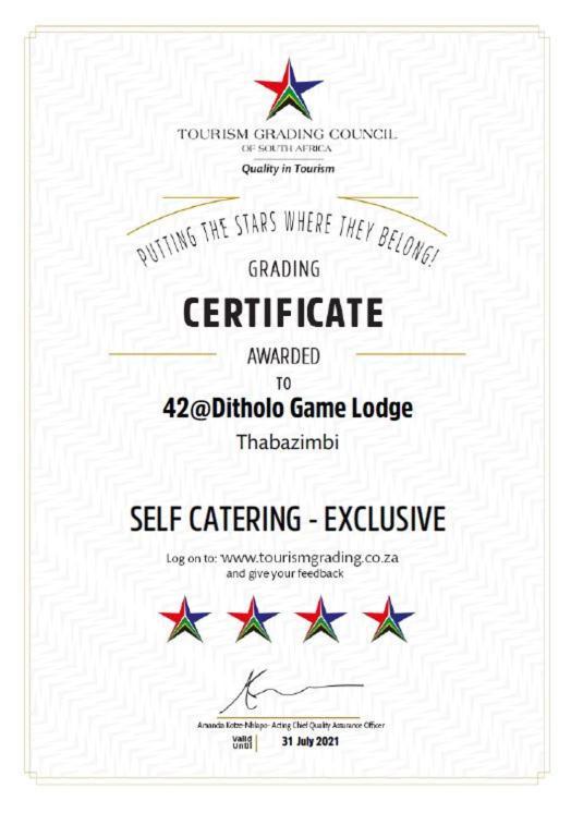 42@ Ditholo Game Lodge Thabazimbi Exterior photo